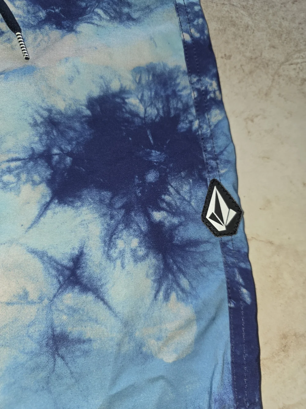 Volcom Blue Tie-Dye Board Shorts